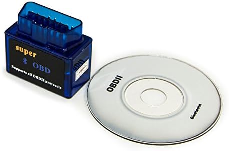 CS1602 ELM327 Mini Bluetooth V1.5 OBD2 Auto Car Diagnostic Scanner Adapter Tool - Blue (DC 12V)