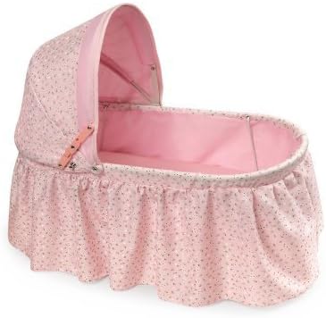 Badger Basket Folding Doll Cradle with Rosebud Fabric (fits American Girl dolls) by Badger Toys