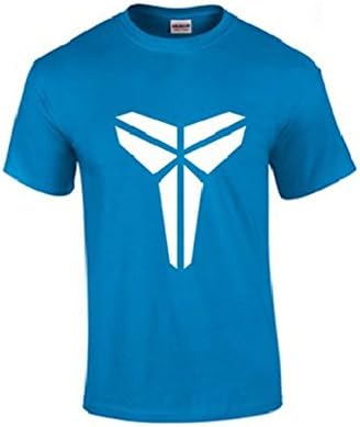 Mens Los Angeles Lakers Kobe Bryant Black Mamba Short Sleeves T Shirt Sky Blue White