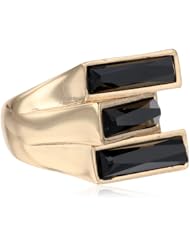 Kenneth Cole New York "Jet" Faceted Rectangle Ring, Size 7.5