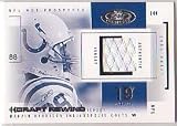2004 Fleer Hot Prospects Draft Rewind Jersey DR / MH Marvin Harrison Indianapolis Colts (Piece of Authentic Game-Worn Jersey - Serial #'d to 119 - Football Cards)