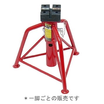 【クリックで詳細表示】(STRAIGHT/ストレート) ジャッキスタンド 低床 3t ラバーブロック付き 15-1087： DIY・工具