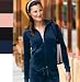 District Threads Ladies Velour Fitted Full Zip Hoodie