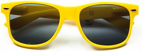 Vintage Retro Wayfarer Style Sunglasses - 80's Fashion - Mens or Womens - Over 50 styles &amp; colors avaialble (Yellow)
