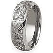 Tungsten Carbide Ring with Celtic Knot Design (8.0 mm) - Sizes 8-14