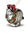 KLIBAN CAT GLASS ORNAMENT
