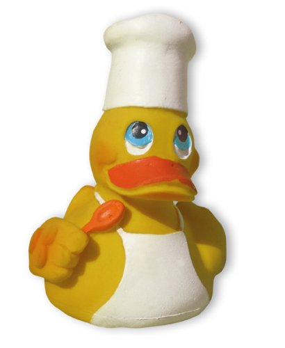 Rubber Duckie - Chef Duckie (Size: Approx. 2