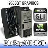Gateway FX542X Gaming Desktop PC - Intel Core 2 Quad Q9300, 4GB PC6400, 2x 500GB SATA II-RAID 0, DVDRW, Blu-RAY/HD-DVD ROM, nForce 680i LT SLI, 9800GT, 2x Gigabit, 700W, Vista Ultimate 64-bit SP1