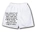 White Boxer Short with The object of a new year is not that we should have a new year...