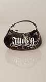 Juicy Couture - Juicy Couture Black Top Zip Logo Bag