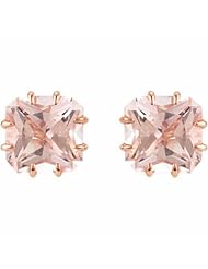 14K Rose Gold Morganite Earrings -- LIFETIME WARRANTY