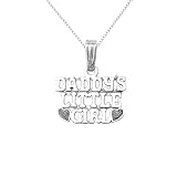 Sterling Silver Children's Daddy's Little Girl Pendant, 15