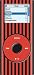 Red Stripes - Apple iPod nano 2G (2nd Generation) 2GB 4GB 8GB Hard Case iJacket - Shock Absorbent Hard Protective Faceplate Cover + FREE Rotating Belt Clip Holster + FREE Lanyard + FREE Screen Protector