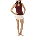 Xhilaration&reg; Juniors PJ Set/Tank With Microfleece Sleep Shorts - Purple With Dots