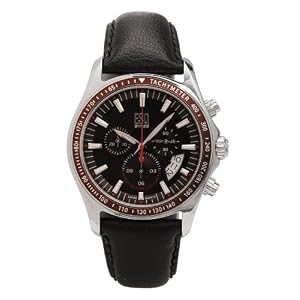 ESQ by Movado Men's 7301315 Criterion Chronograph Black Leather Watch