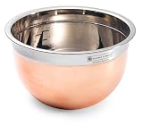 Gourmet Standard 3.5 Quart Copper Exterior / Stainless Steel Interior Mixing Bowl - CB160