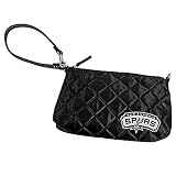 NBA San Antonio Spurs Ladies Black Quilted Wristlet Purse