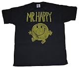 TS691 Mr. Happy Book Character Vintage Style Junk Food Soft T-Shirt
