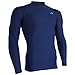 Compression Shirt Long Sleeve (Navy - M) Men's Cold Top, Best for Gym Running, Basketball