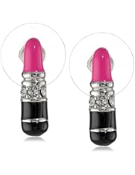 Betsey Johnson "Girlie" Lipstick Stud Earrings