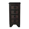 Metal Embossed Wood Cabinet