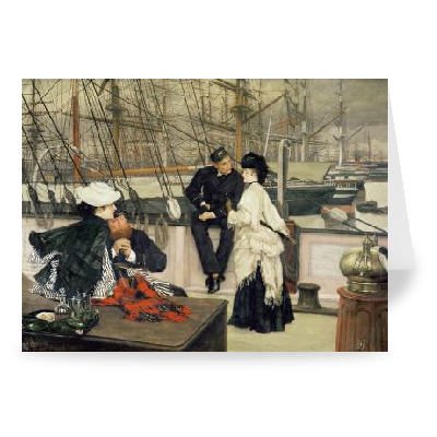 The Captain and the Mate, 1873 (oil on canvas) by James Jacques Joseph Tissot - Greeting Card (Pack of 2) - 7x5 inch - Art247 - Standard Size - Pack Of 2