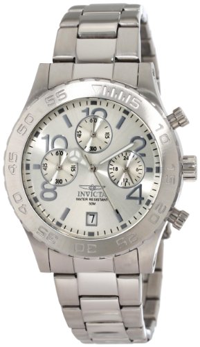 Invicta Mens 1278 II Collection Chronograph Silver Dial Stainless Steel Watch Invicta Mens 1278 II Collection Chronograph Silver Dial Stainless Steel Watch