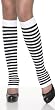 Opaque Stripe Leg Warmers