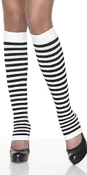 Opaque Stripe Leg Warmers