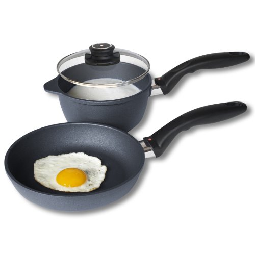 Swiss Diamond 3-Piece Dynamic Dorm Duo Aluminum Non Stick Cookware Set product image