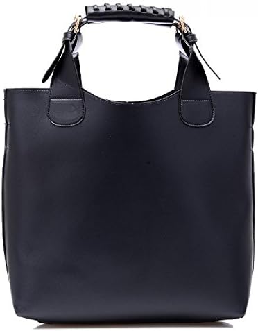 ilishop Women's New Fashion Unique Women's Handbag Tote (Black)