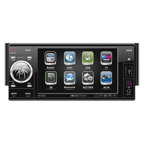 VR-535B - Soundstream 1-DIN Multimedia Receiver with 5.3