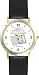 Habit 2 - Begin with the End in Mind (Spanish Text) - DELUXE TWO-TONE WATCH from THE 7 HABITS - WATCH COLLECTION BY WATCHBUDDY&reg; - Arabic Numbers - Black Leather Strap-Size-Children's Size-Small ( Boy's Size & Girl's Size )
