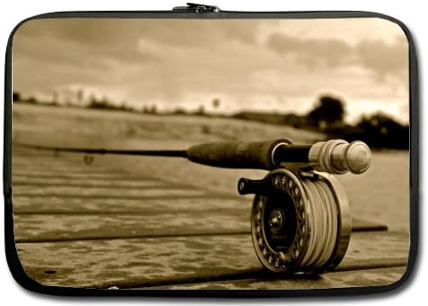 High Quality fishing Water Resistant Neoprene Laptop Sleeve 15.6 Inch Notebook Computer Bag Case Cover(Twin Sides)