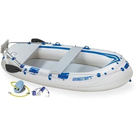 Sea Eagle SE8 9-Foot 7-Inch Motormount Inflatable Boat with Fisherman's Dream Package by 