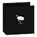 Pioneer T-811CBFBK 8 1/2 Inch by 11 Inch 3-Ring Fabric Frame Cover Memory Binder, Deep Black
