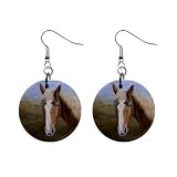 Western Draft Horse Earrings Limited Edition Art Jewelry