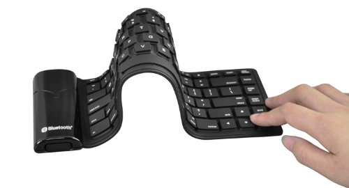 BESTEK　Bluetooth keyboard  ブルートゥースキーボード　折りたたみ  巻取シリコン　iPad/iphone　スマホ/タブレット/パソコン適用  BTBK6116