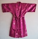 Kimono Robe Dark Pink with Calligraphy design #50HC13460
