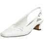 Easy Street Women's Posess Slingback Pump,White,9.5 M