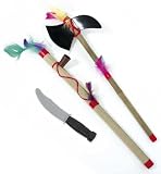 Produkt-Bild: Indianer Set 3tlg Indianerset Friedenspfeife Tomahawk Messer