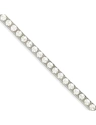 14k White Gold Starburst Bracelet