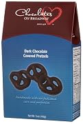 Chocolates on Broadway Dark Chocolate Covered Mini Pretzels 5-Ounce Boxes Pack of 4