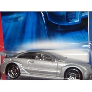 Hot Wheels AMG-Mercedes CLK DTM Silver Gray Spoiler #101 Sittin On Pr5 Scale 1/64 Collector