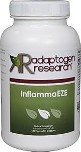 InflammaEZE - 120 Vegetarian Capsules, Best anti-inflammatory blend of finest herbs, nutrients and proteolytic enzymes.