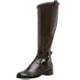 VANELi Women's Zeudi Boot,Black Calf/Croc Print,6.5 M US
