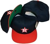 Houston Astros Navy/Orange Two Tone Plastic Snapback Adjustable Plastic Snap Back Hat / Cap