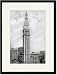 Black Framed/Matted Print 17x23, Metropolitan Life Insurance Tower, 1911