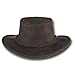 Barmah Hats Foldaway Bronco Leather Hat 1060BL / 1060BR / 1060RU