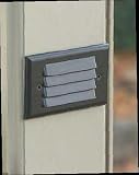 Hadco Lighting RLL1-A Rec Louver Steplyte, Black